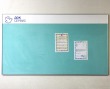 Стенд тканевый голубой для Док-Сервис, 1650 х 950 мм, аналог профиля Nielsen, фриз