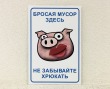 Табличка «Не мусорить» 200 х 300 мм, полноцветная печать. Стоимость 660 рублей.
